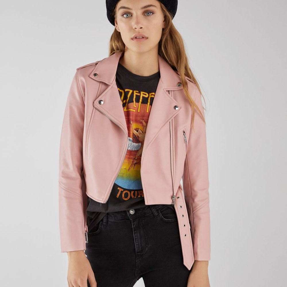 Bershka Faux Leather Jacket